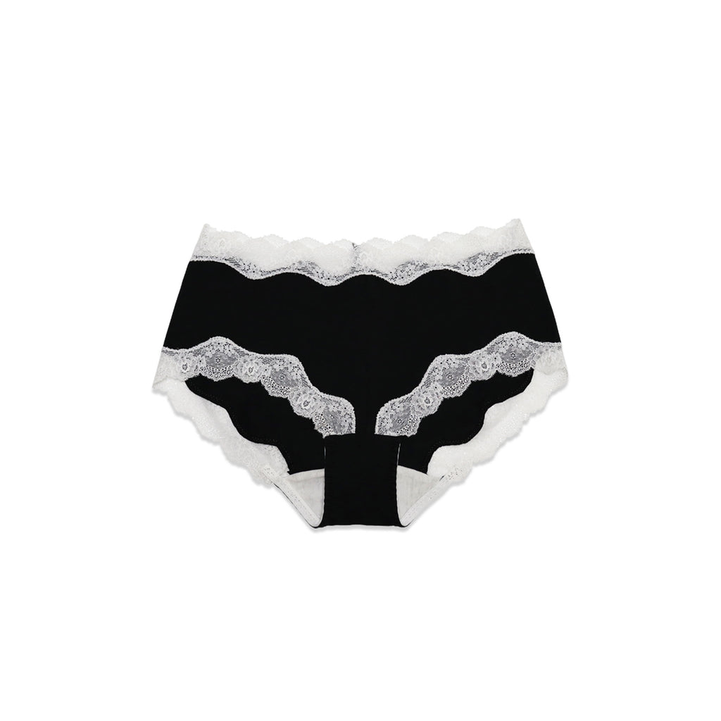 Cottoncandy semi-dreawers panties Black
