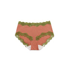 Cottoncandy semi-dreawers panties Plum