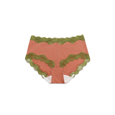 Cottoncandy semi-dreawers panties Plum