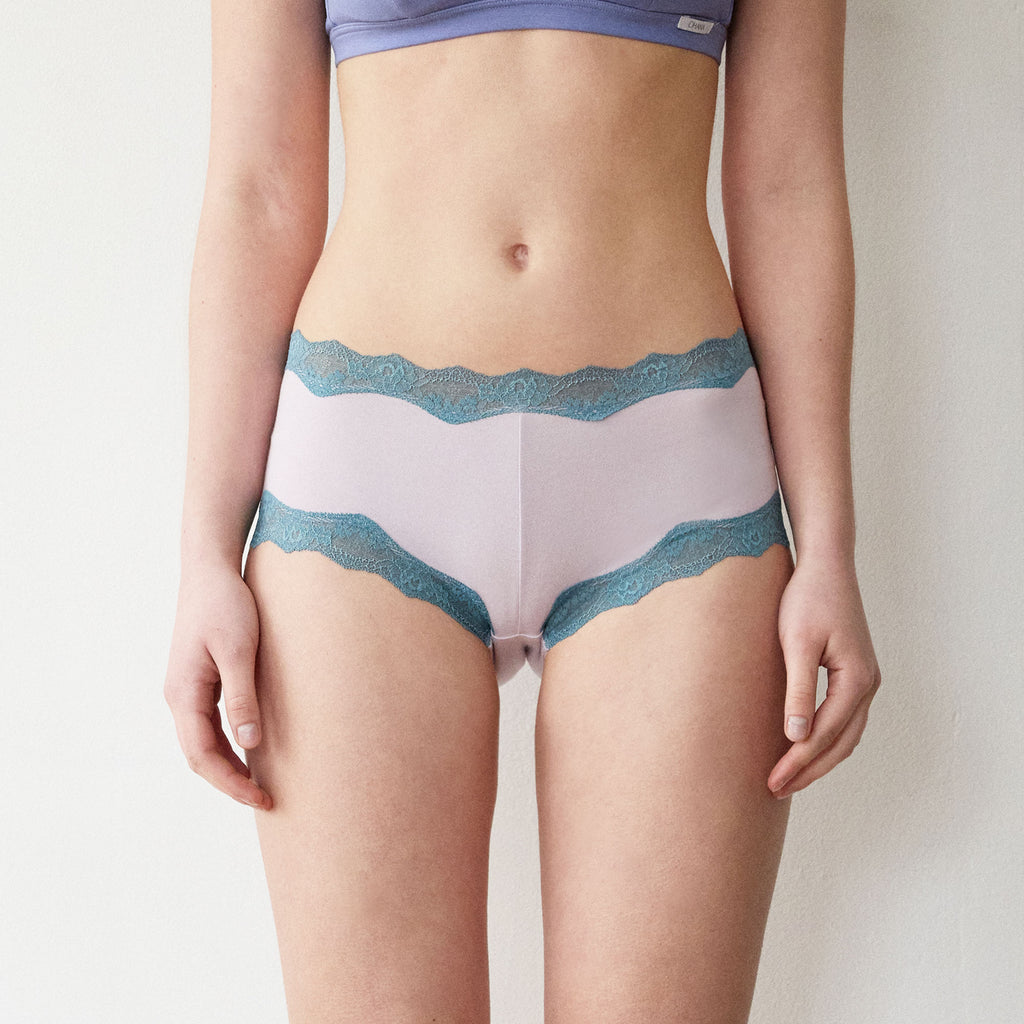 Cottoncandy semi-dreawers panties Lavender