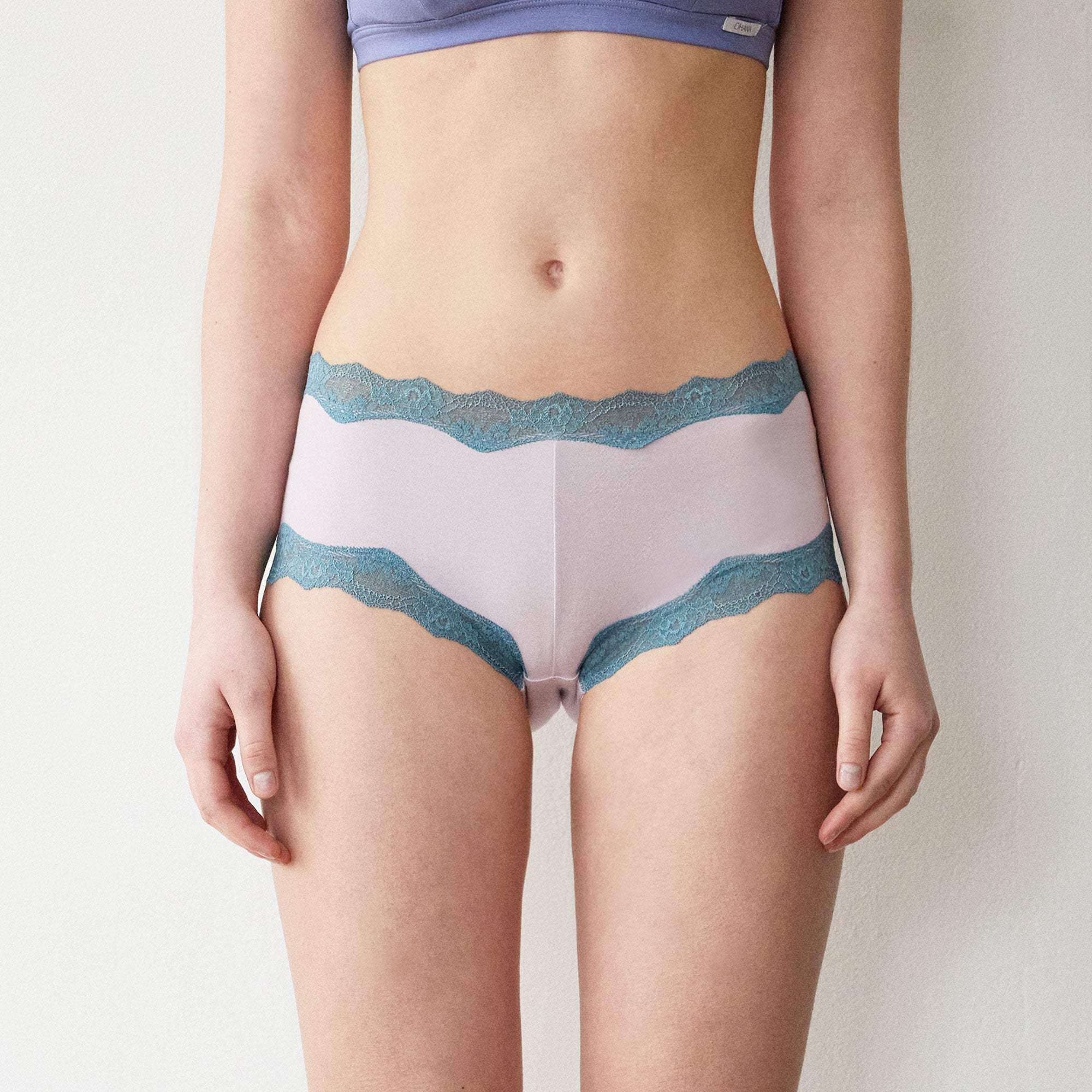 Cottoncandy semi-dreawers panties Lavender
