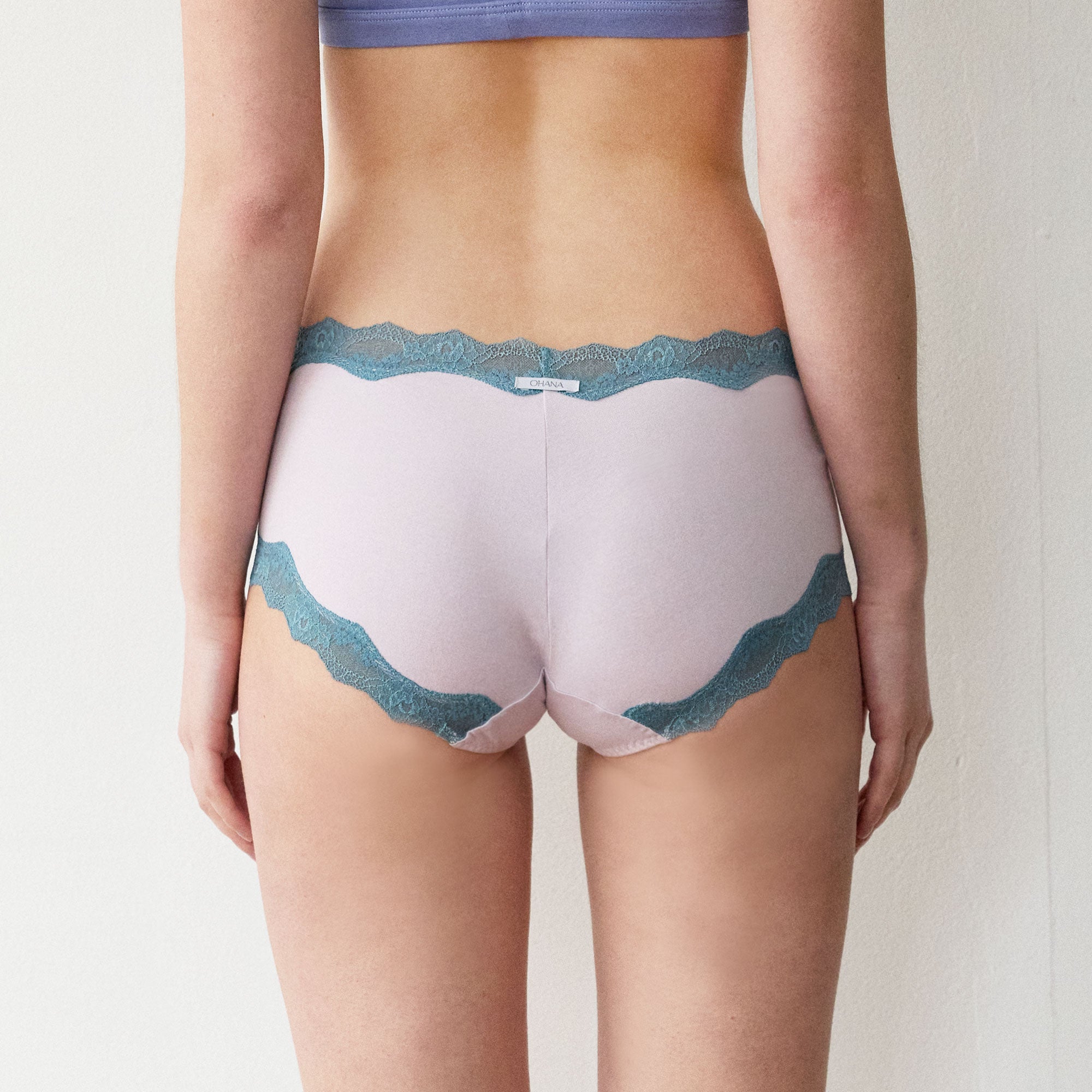Cottoncandy semi-dreawers panties Lavender