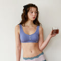 Cottoncandy Pull-on Bralette Misty Blue