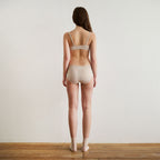 Airy semi-dreawers panties Beige
